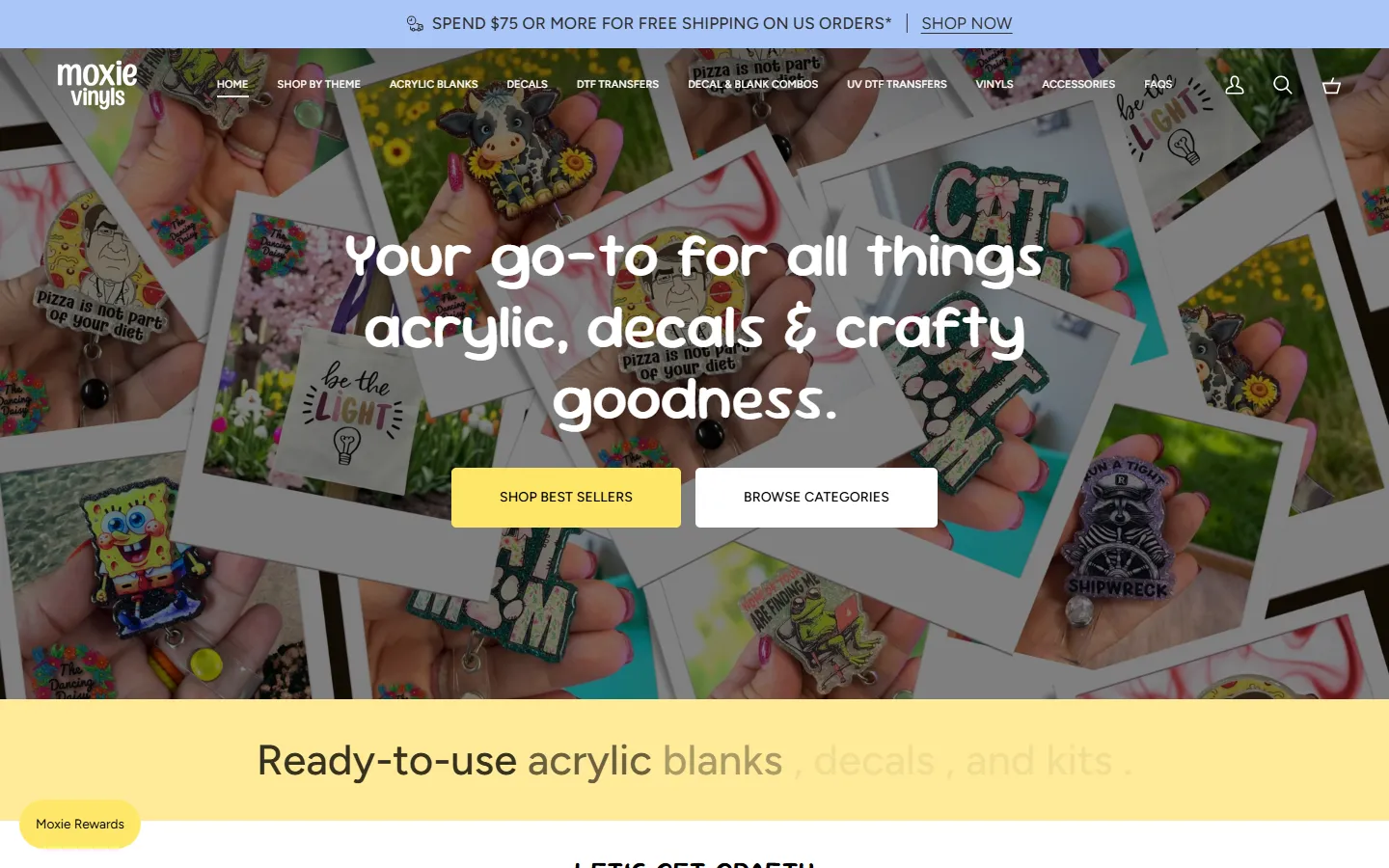 Home page of moxievinyls.com